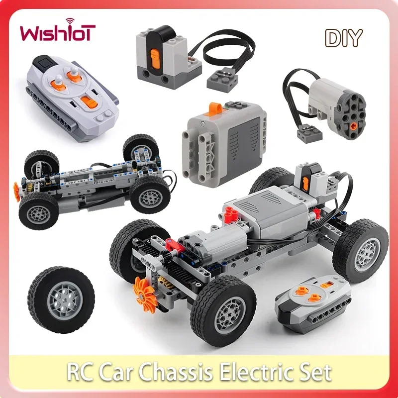 Lego Set Technic - Sasis Mobil RC 4WD Set Listrik