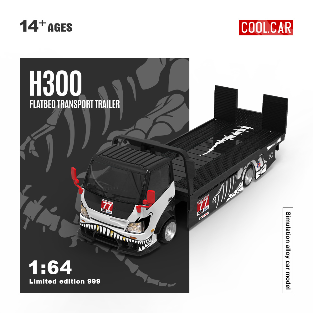 Die Cast Car 1 64 - Mobil Keren 1:64 H300 Flatbed Transport