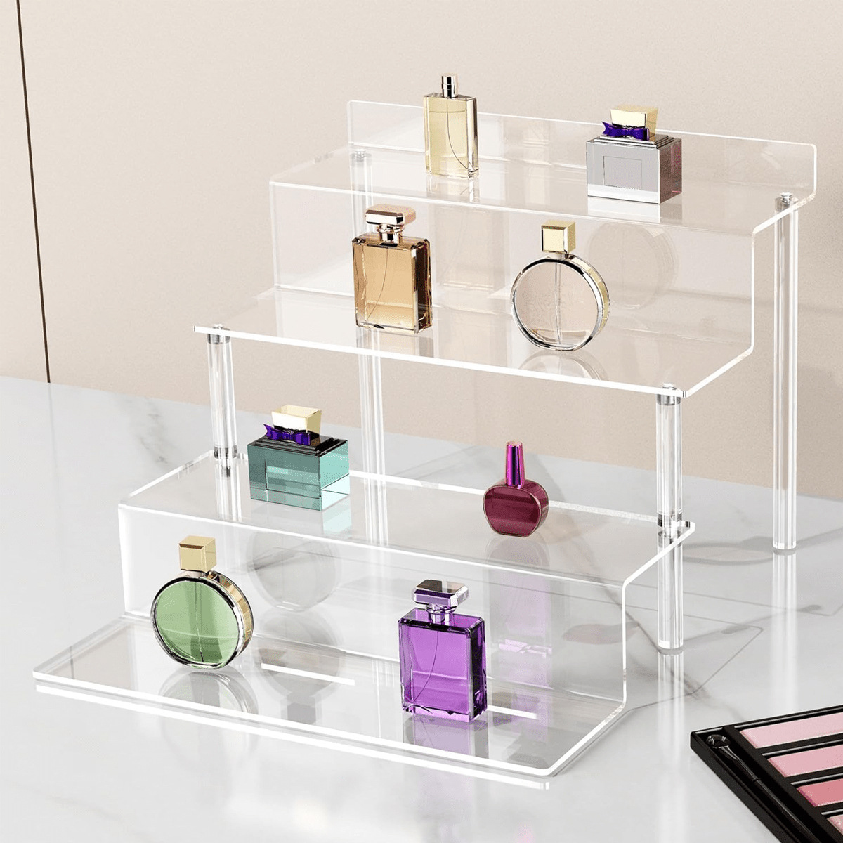 Pop Display Shelf - Stand Display Riser Akrilik, Rak Organizer