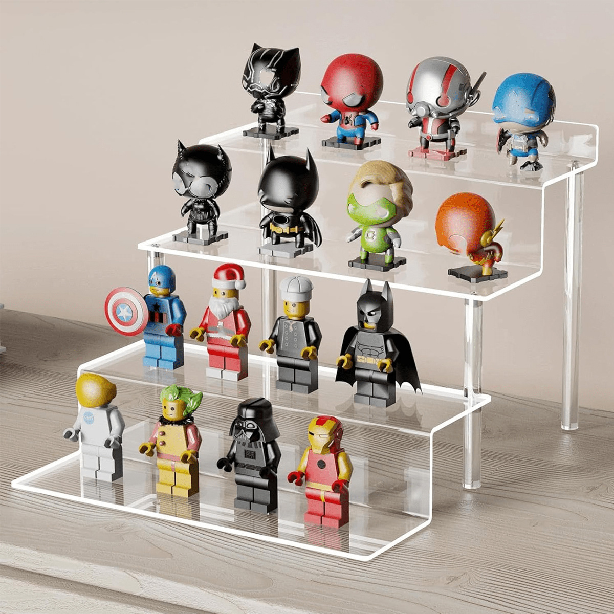 Stand Display Riser Akrilik, R - Pop Display Shelf ulasan dan harga