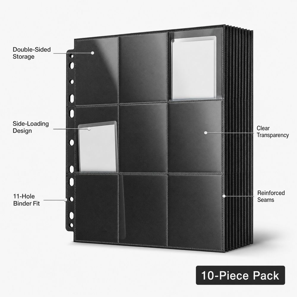 10 Buah Halaman Binder Kartu P - Trading Card Binder ulasan dan harga